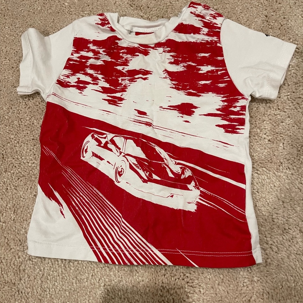 Ferrari Tshirt for 18 M old boys. Used but Good condition